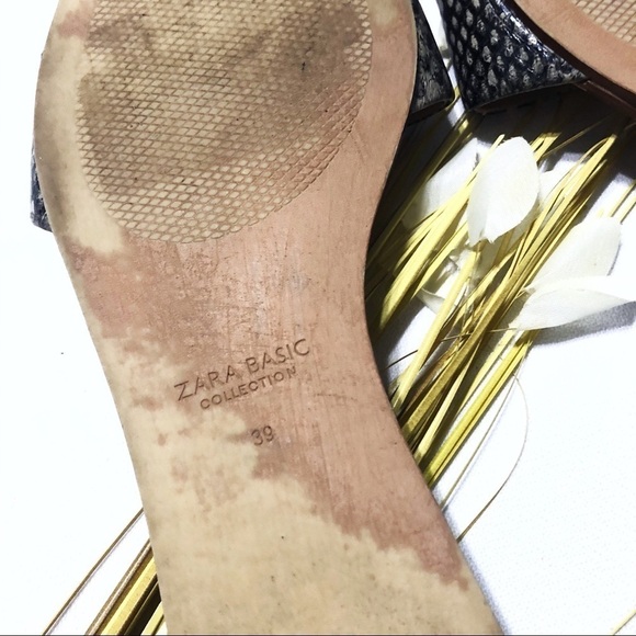 ZARA Snakeskin Print Slides - Picture 5 of 6